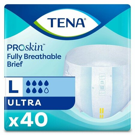 TENA PROSKIN ULTRA Tena Ultra Incontinence Brief, Large, 80PK 67300